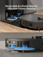 Load image into Gallery viewer, Dreame X40 Ultra Robot Vacuum with removable mop for effective carpet cleaning.
