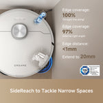 Load image into Gallery viewer, Dreame L40 Ultra Robot Vacuum showcasing SideReach technology for narrow spaces
