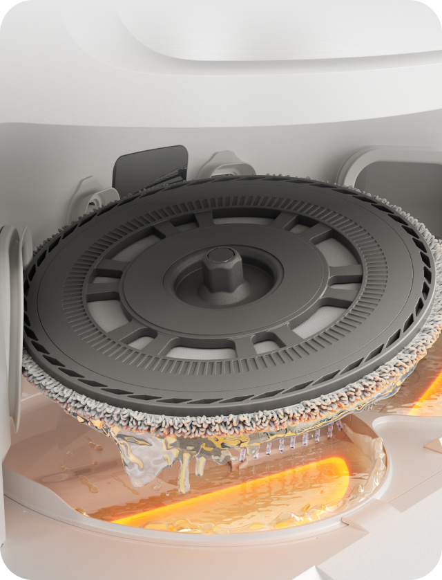 212°F (100°C) ThermoHub Self-Cleaning Mop System