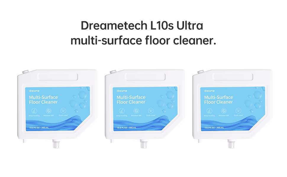 Dreame L10s Ultra MultiSurface Cleaning Solution 10.6 oz (3pack)