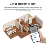 Load image into Gallery viewer, Custom cleaning settings for Dreame L10s Ultra via smartphone app.