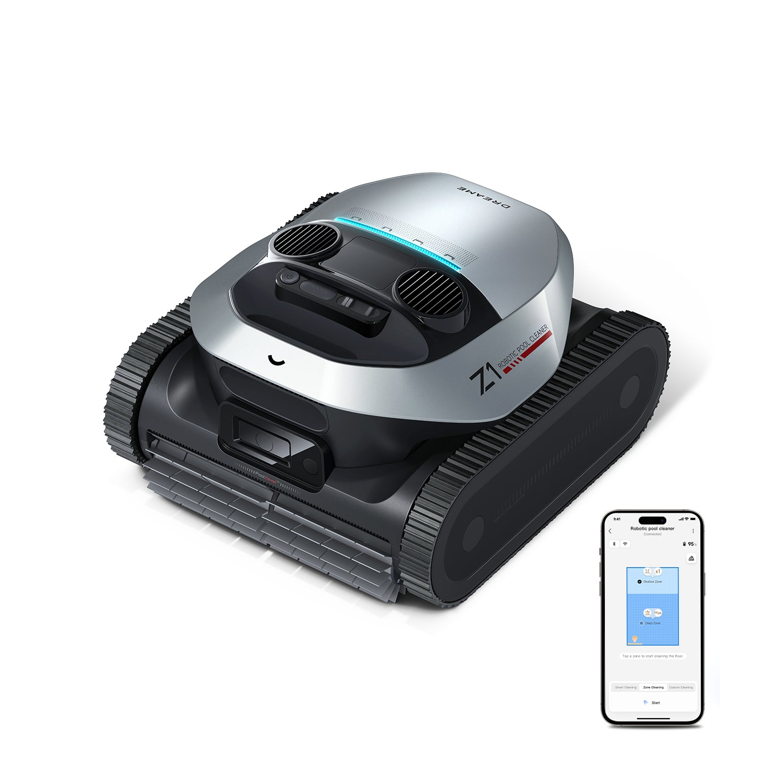 Dreame Z1 robotic pool cleaner with app control featured in the spring sale for automated pool cleaning.