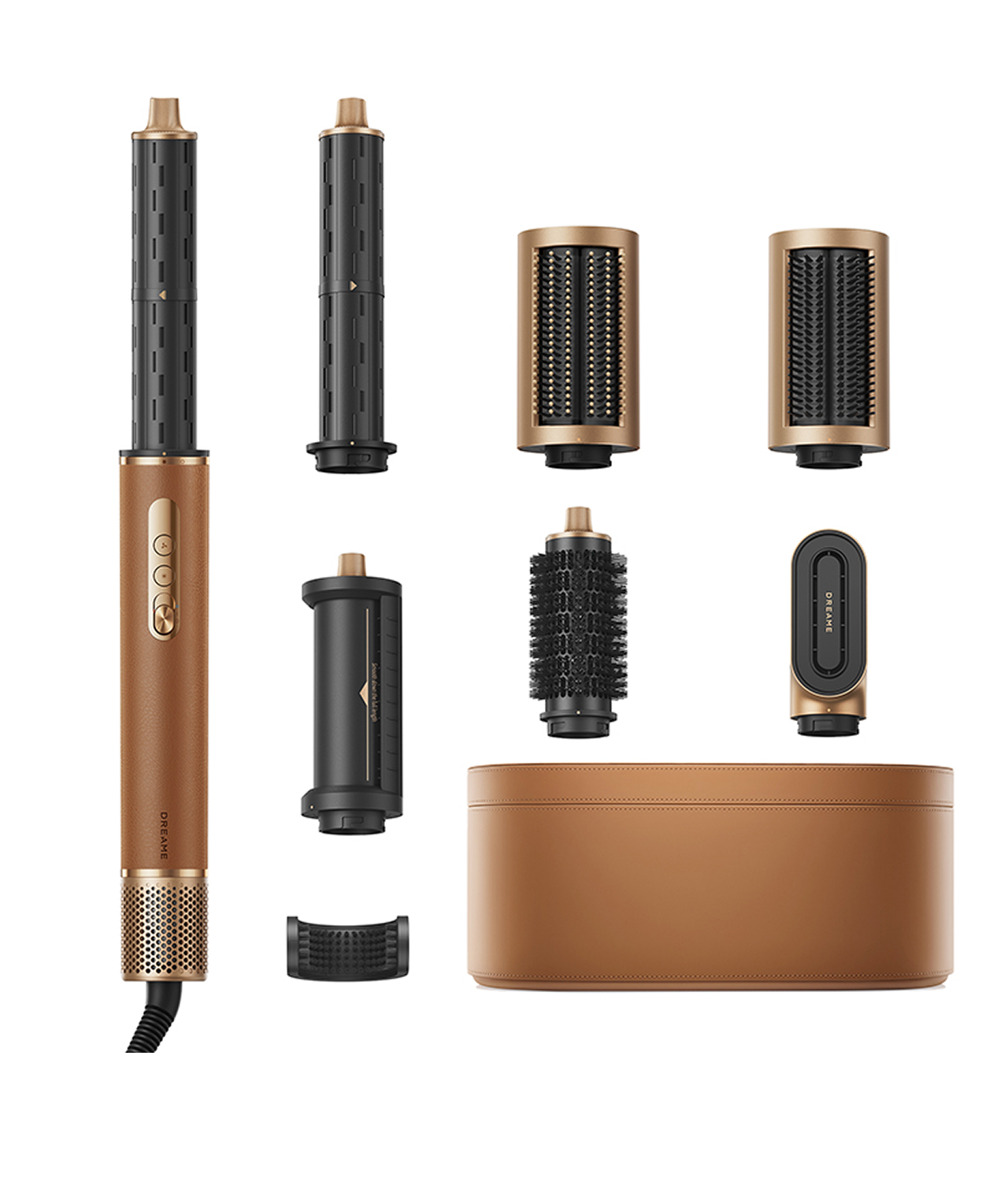 Spring sale spotlight on the Dreame AirStyle Pro hair styling tool with multiple barrels, brushes, and a storage case.