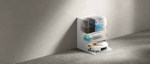 X60 Max Ultra Complete's PowerDock that empties dust and refills mop water on its own.