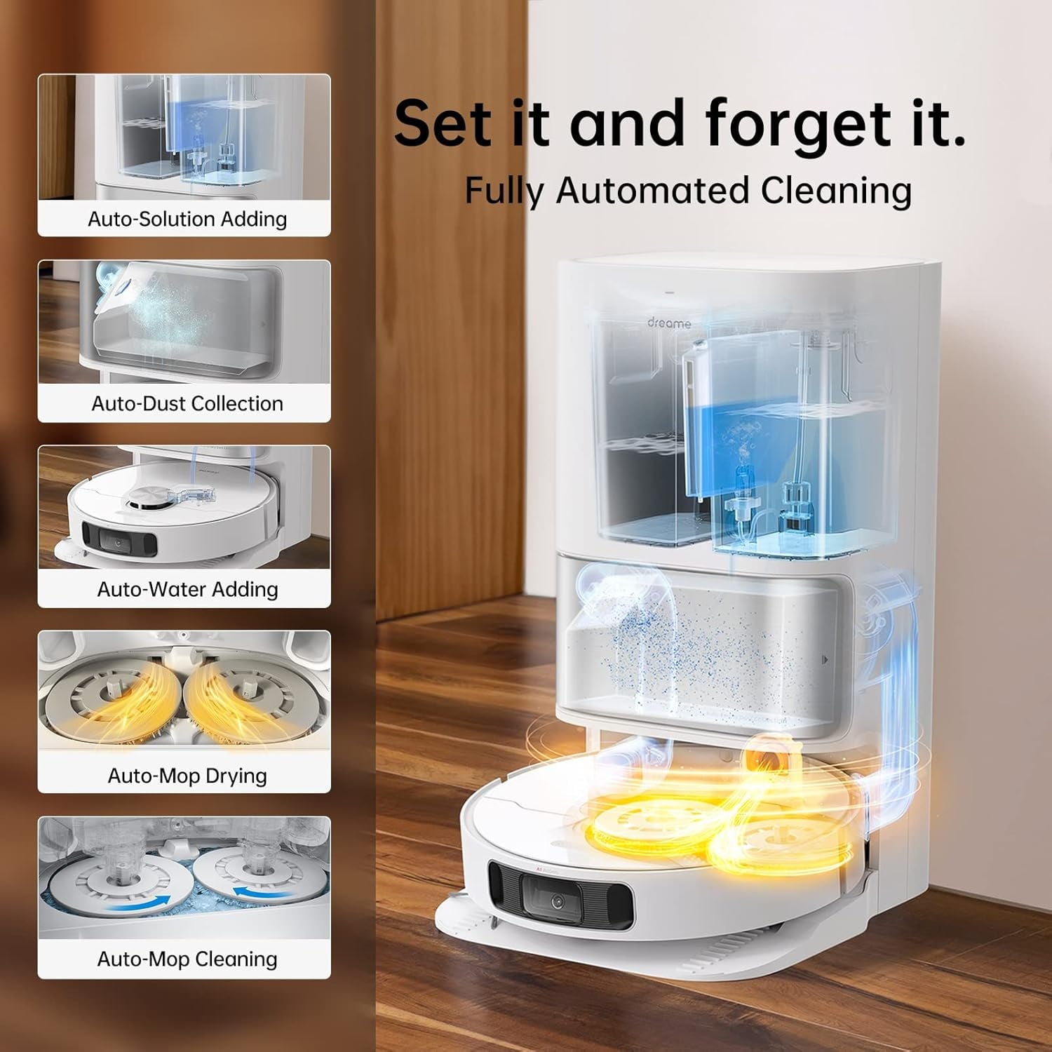 Dreame L10s Ultra Robot Vacuum Cleaning Bundle, 3 Extra Dust Bags