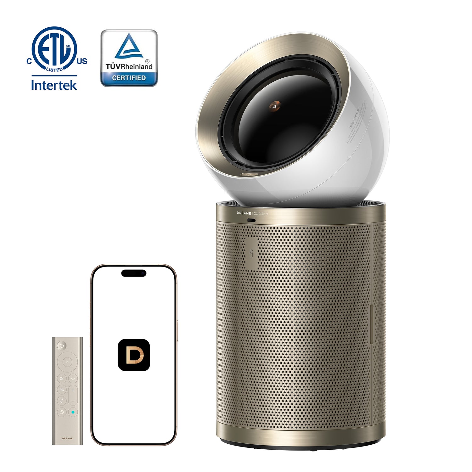 Dreame PM20 smart air purifier shown with control options for the spring sale promotion.