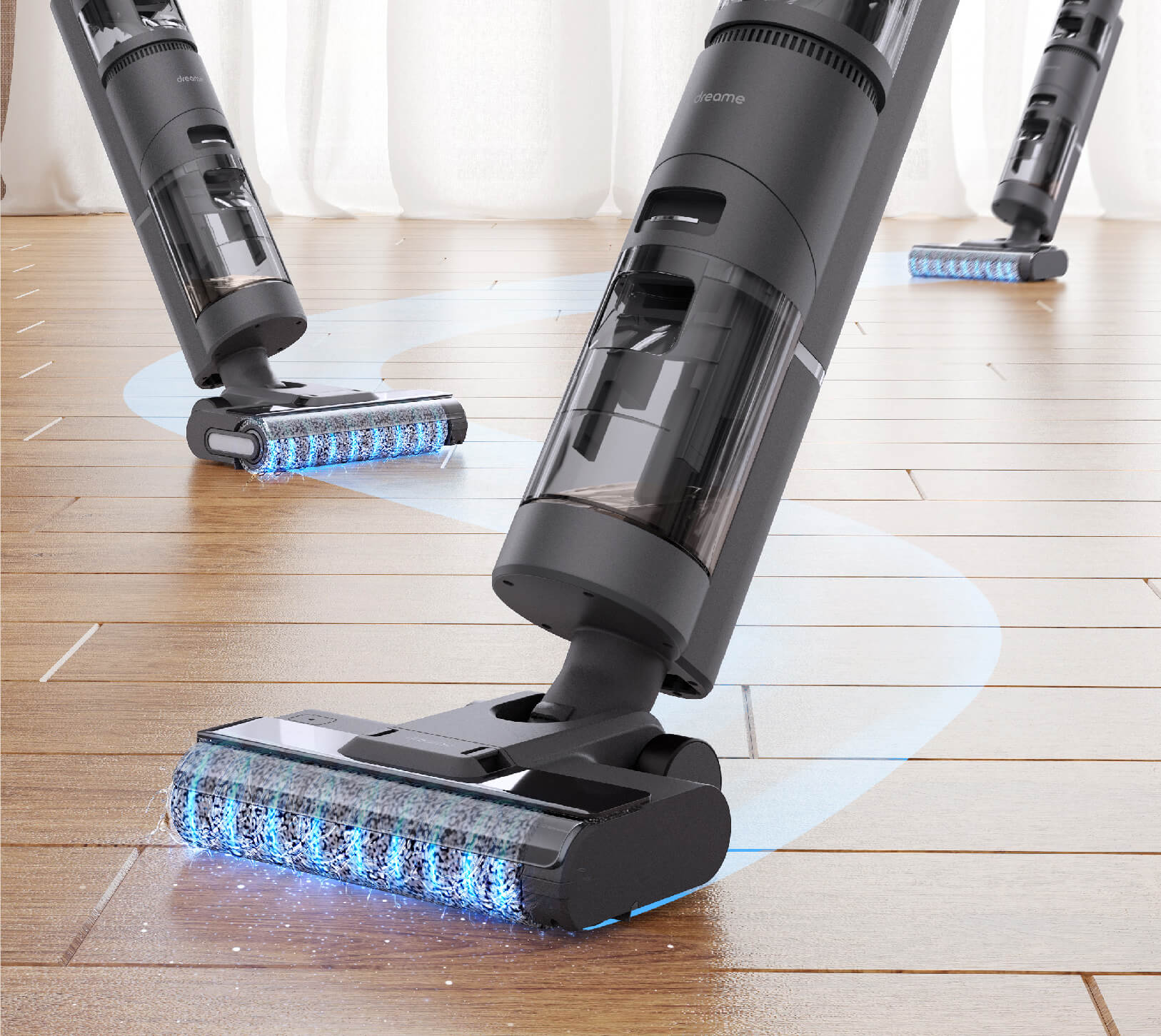 Dreame Tech H12 PRO Wet Dry Vacuum Cleaner, Smart Floor Cleaner Cordless  Vacuum and Mop for Hard Floors, with Hot Air Drying