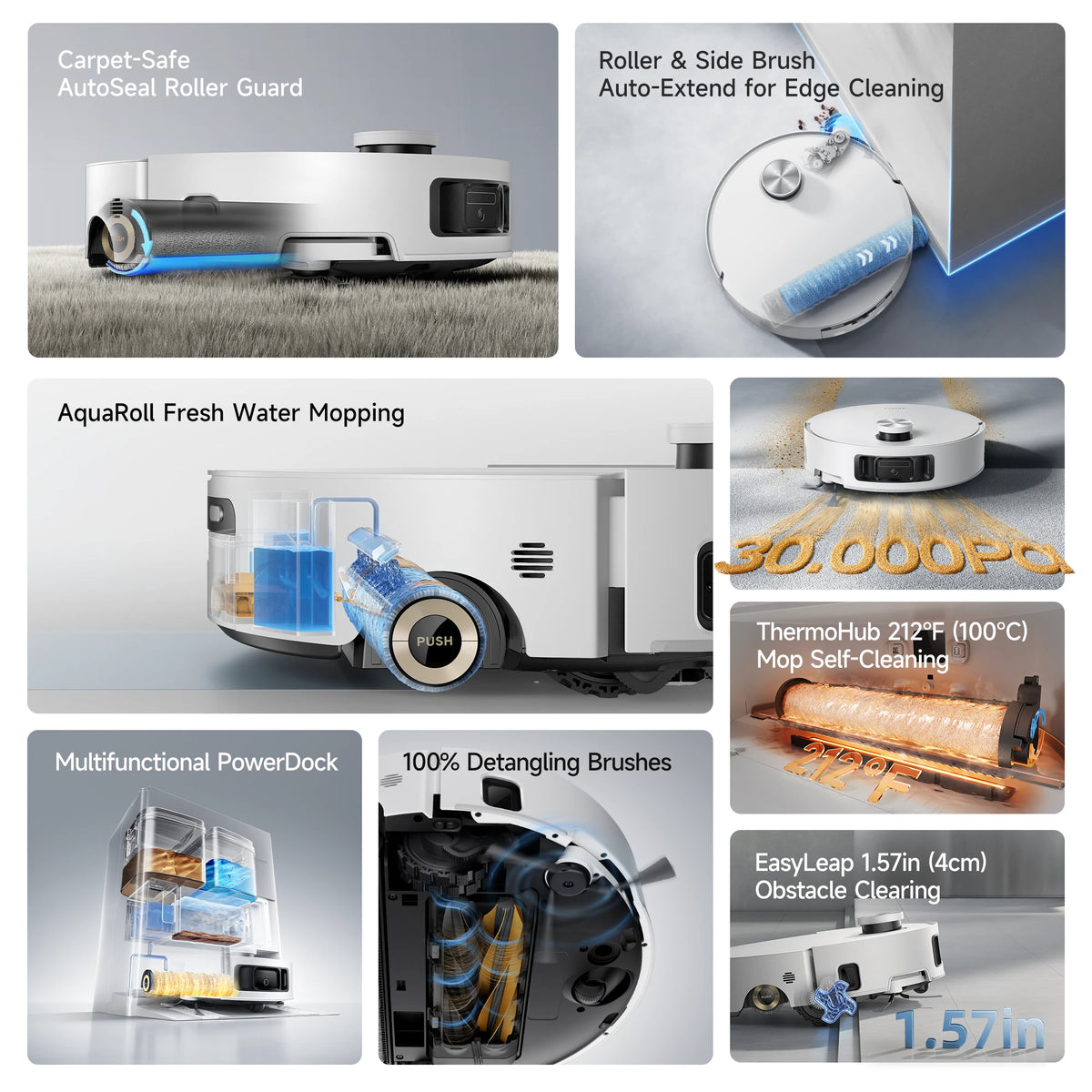【美品】　Dreame Aqua10s Roller AE Dreame Aqua10 Roller AE Robot Vacuum with Fresh Water Roller Mop