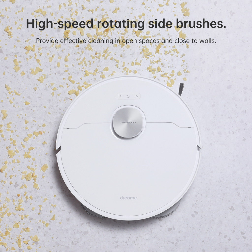 Dreame L20 Ultra side brushes included with replacement instructions.