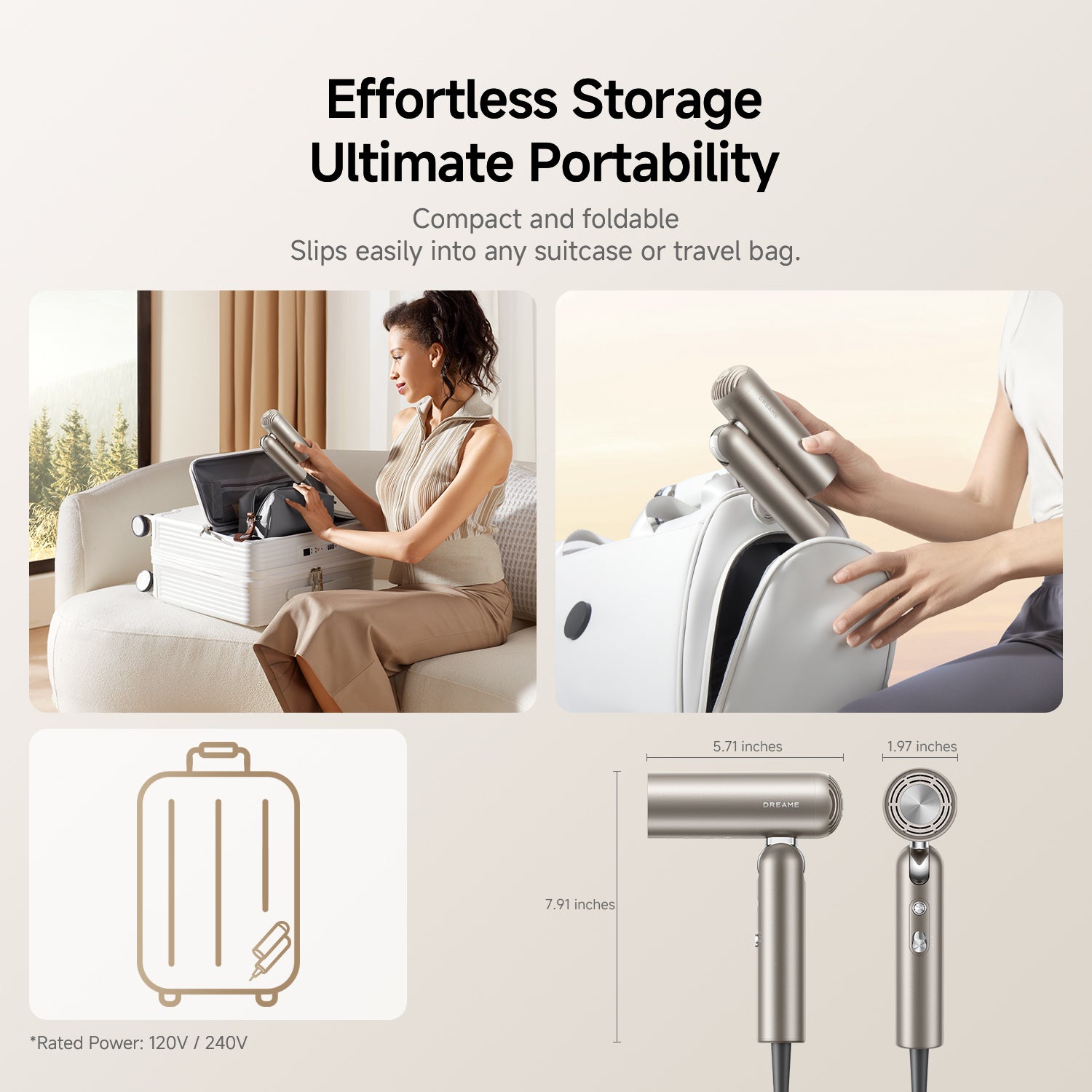 Dreame Pocket Pro High Speed Hair Dryer