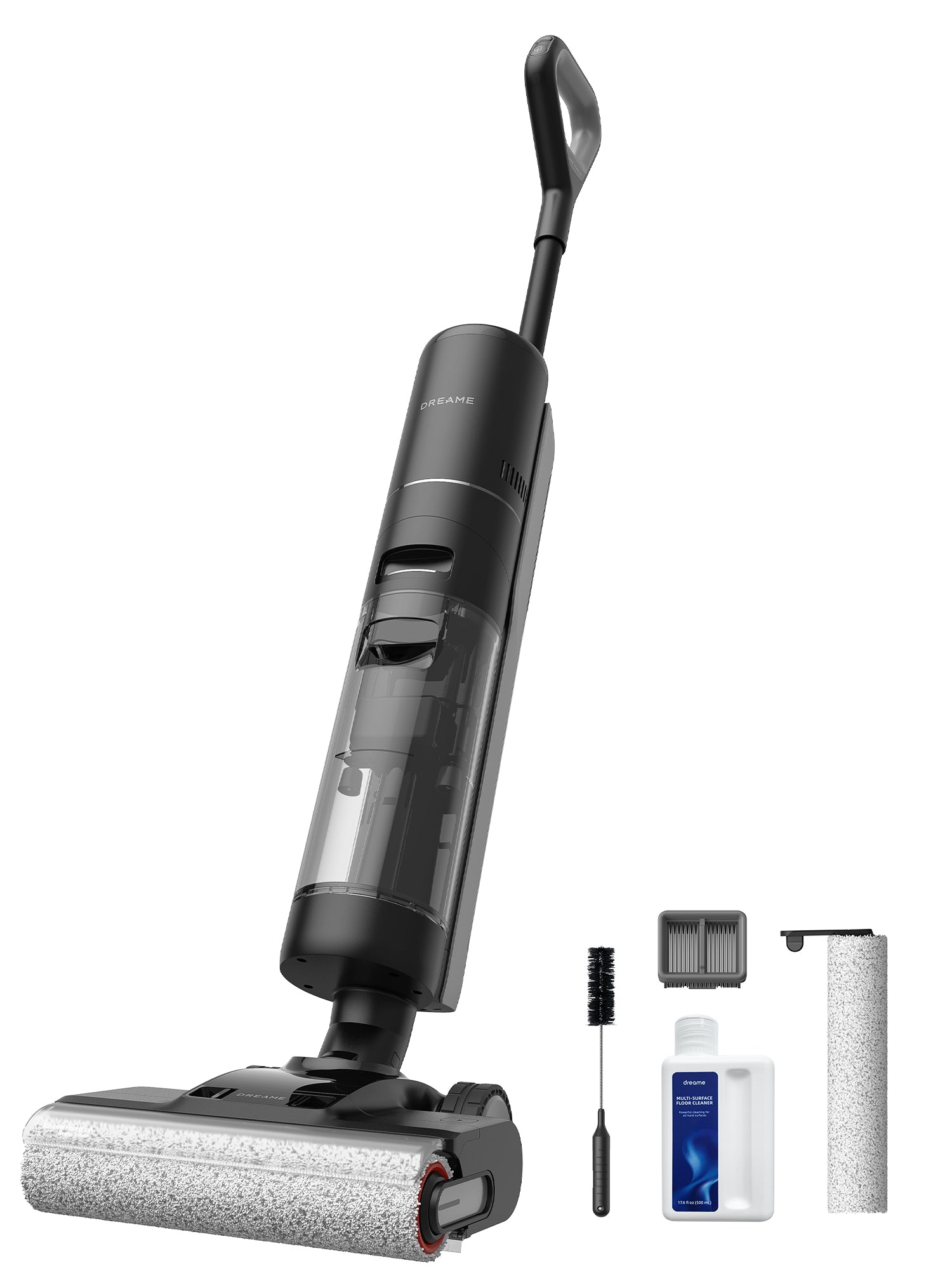 Dreame H13 Pro wet and dry vacuum with roller brush and cleaning accessories