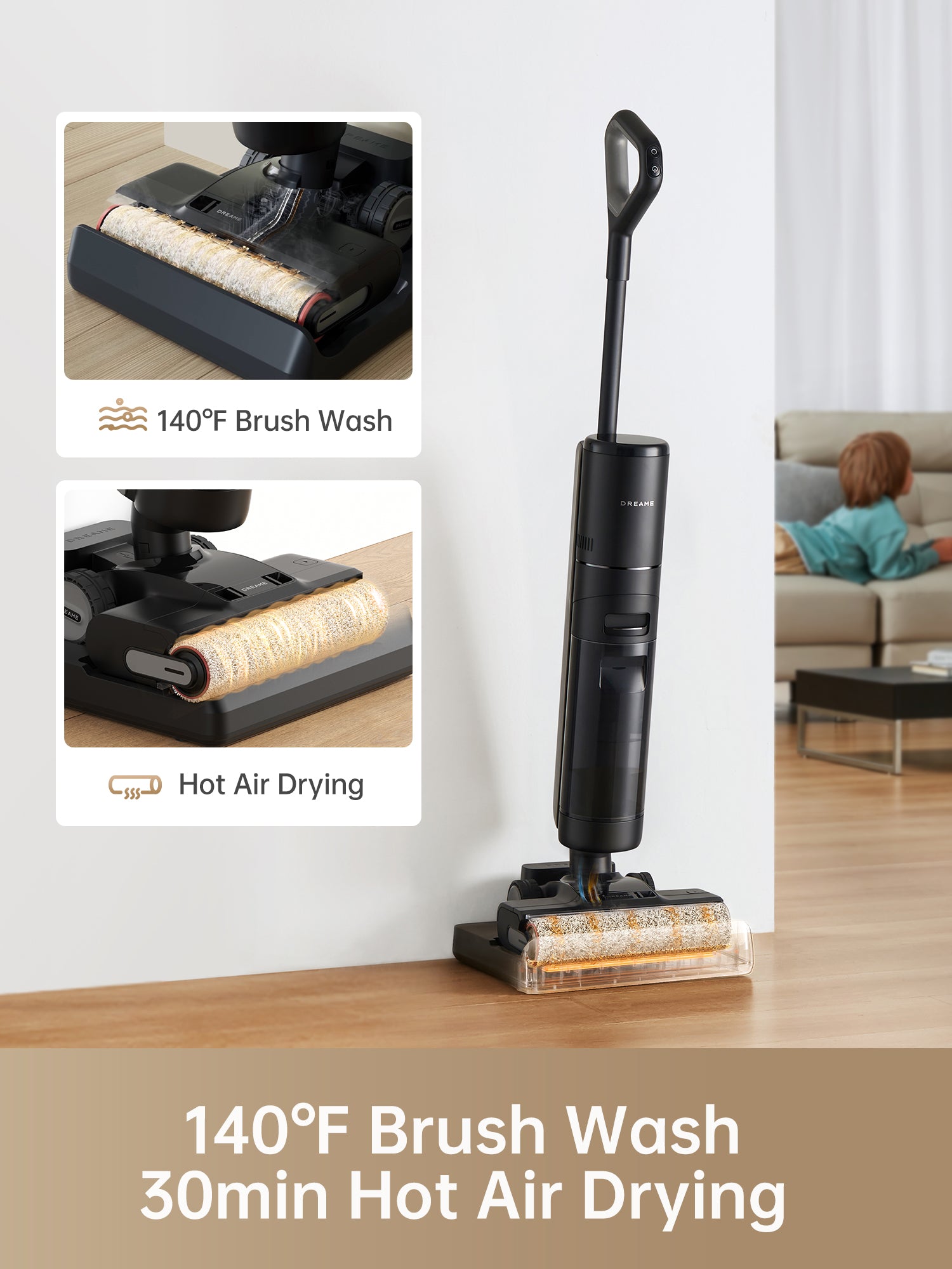 Dreame H13 Pro wet and dry vacuum with brush wash and hot air drying features
