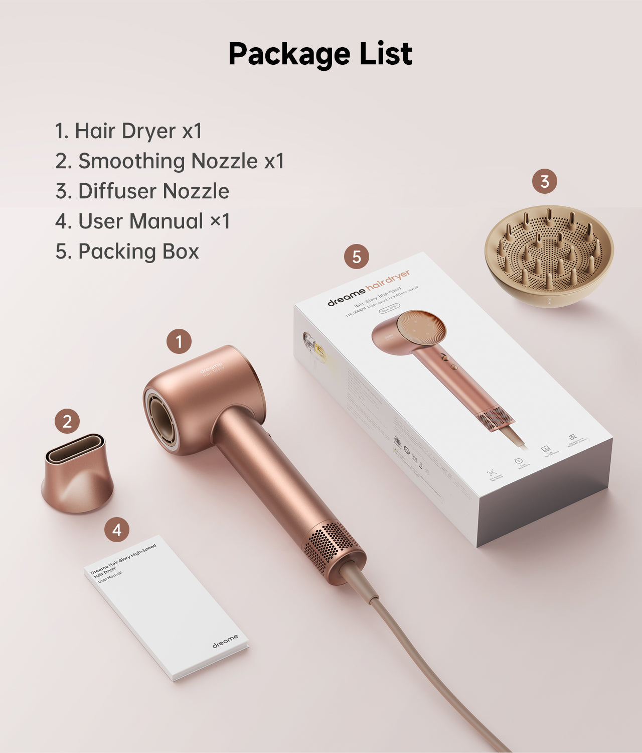Dreame Hair Glory Combo High-Speed Hair Dryer
