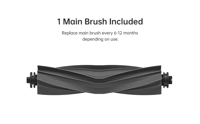 Main brush for Dreame robot vacuums, replace every 6-12 months.