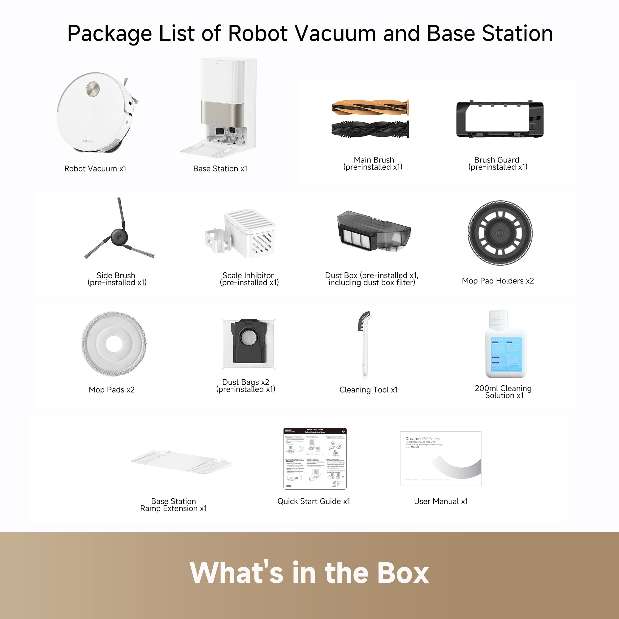 Dreame X50 Ultra Robot Vacuum-White