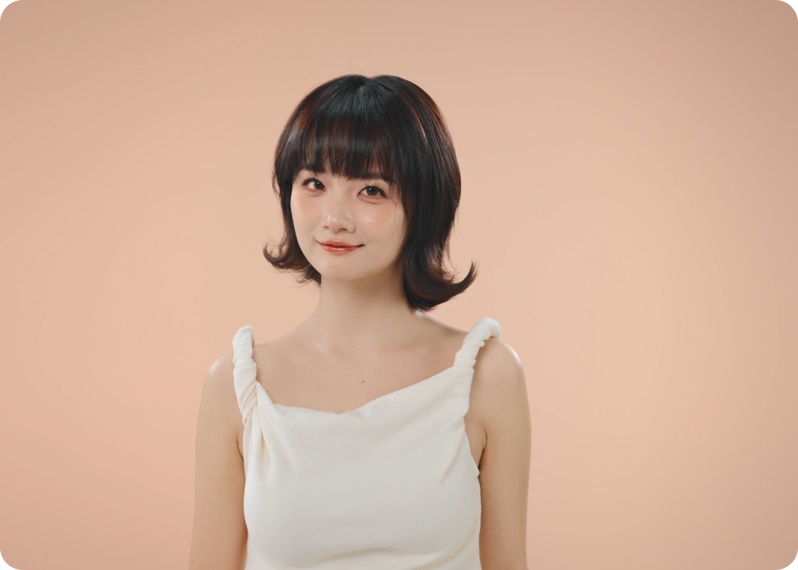 Short Hair Curved-out Ends
