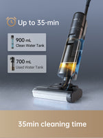 Load image into Gallery viewer, Dreame H12s vacuum showing water tank capacity and cleaning time of 35 minutes
