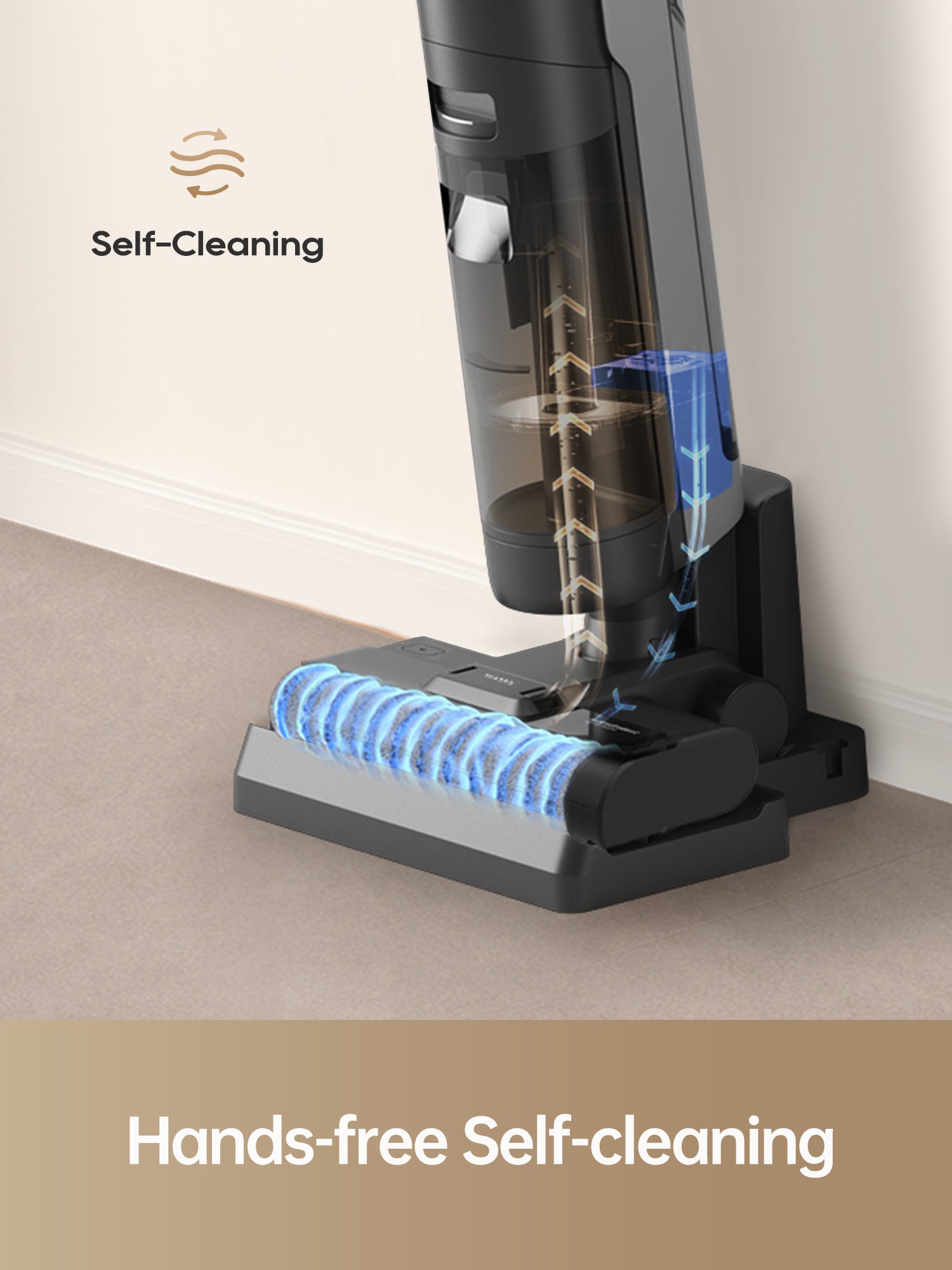 Dreame H12s vacuum featuring hands-free self-cleaning technology