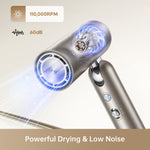 Load image into Gallery viewer, Dreame Pocket Hair Dryer featuring 110,000RPM speed and low noise operation
