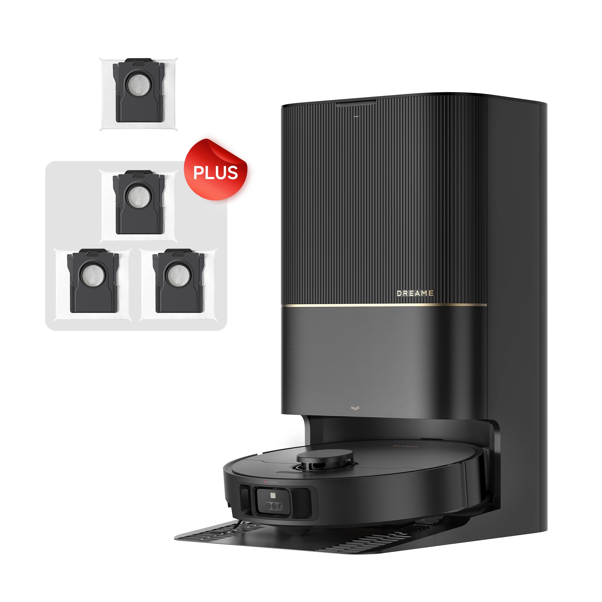 Dreame X40 Ultra Cleaning Bundle, Robot Vacuum and Mop, 3 Extra Dust Bags