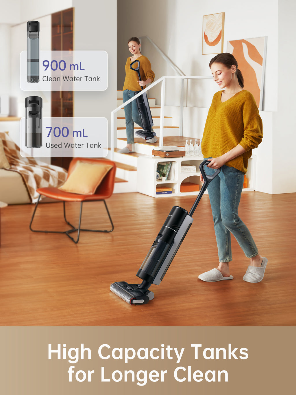 Dreame H12 Pro Wet and Dry Vacuum with roller brush for cleaning