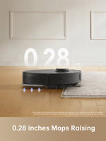 Load image into Gallery viewer, Dreame L10s Plus Robot Vacuum with mops raised 0.28 inches for optimal cleaning height.
