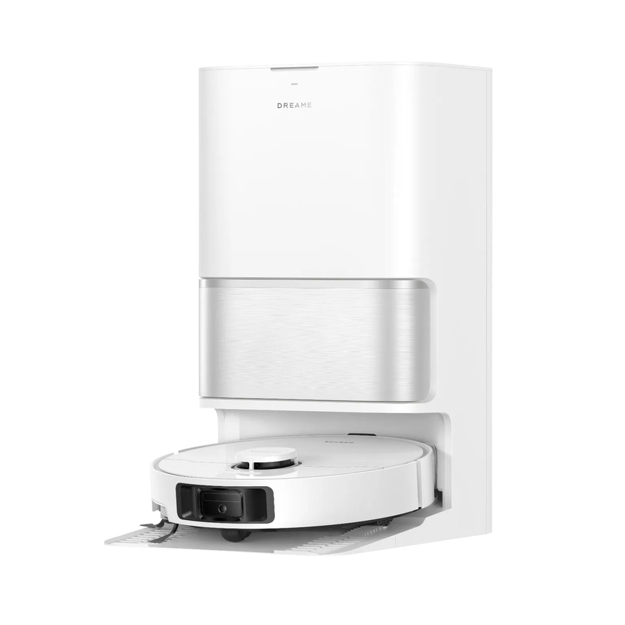 Dreame L40 Ultra Gen 2 robot vacuum and mop shown in a white docking station for the spring sale offer.