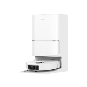 Dreame L40 Ultra Robot Vacuum with docking station in a modern white design