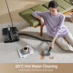 Load image into Gallery viewer, Dreame N10 Carpet Spot Cleaner in use, removing stains with 60°C hot water.
