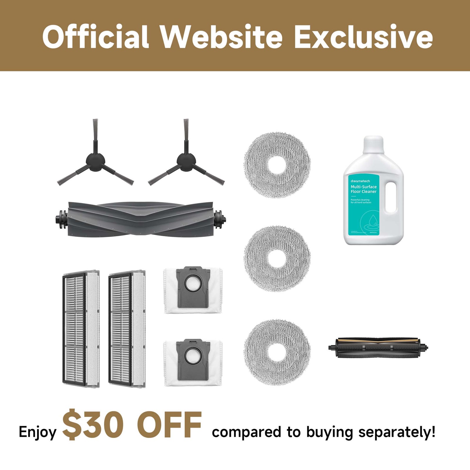 Dreame X30 Ultra Accessories Bundle