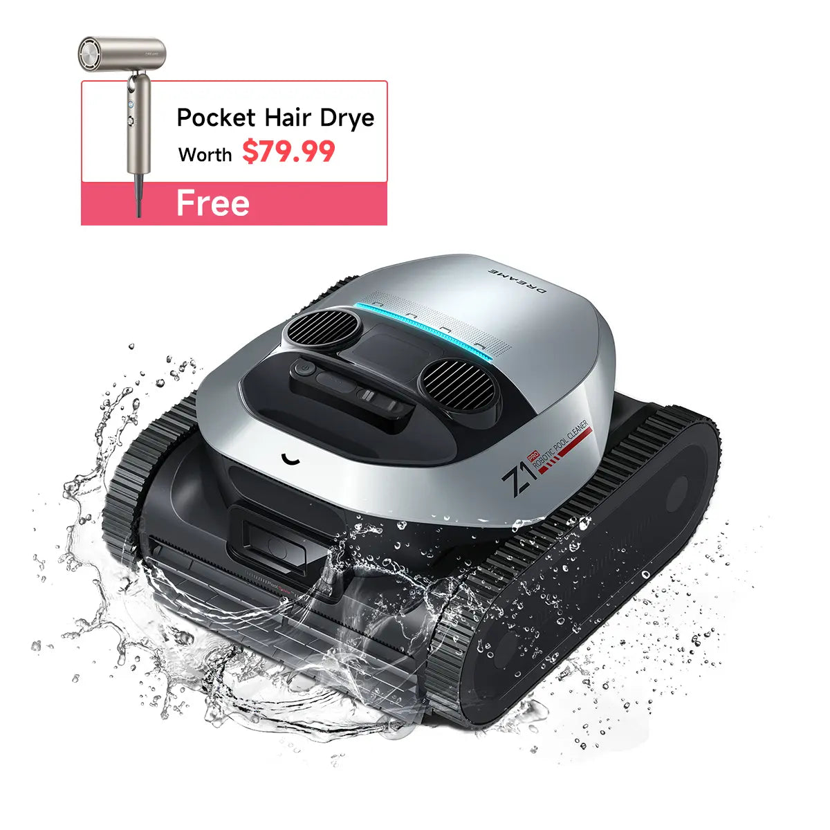 Dreame Z1 Pro Pool Cleaner + Pocket Hair Dryer