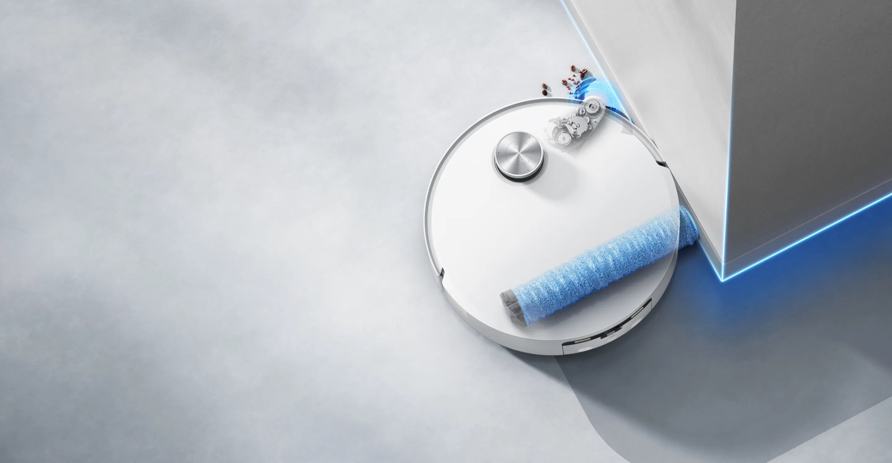Dreame Aqua10 Roller კუთხეების და კიდეების წმენდა