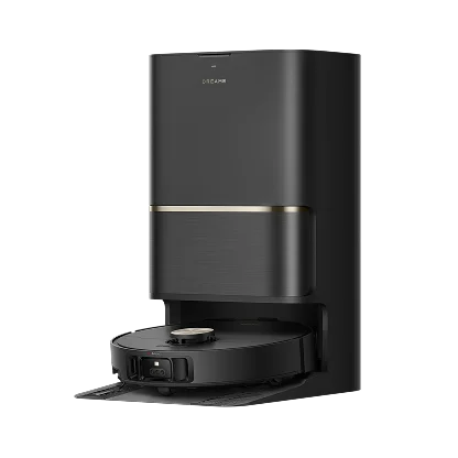 Dreame L50 Ultra robot vacuum and mop with black auto-empty station featured in Black Friday deals.