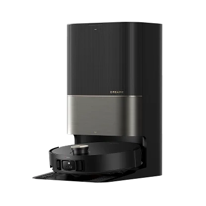 Dreame X50 Ultra robot vacuum and mop with black self-emptying dock featured in Black Friday sale.