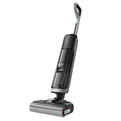 Dreame H14 Wet Dry Vacuum standing upright with a textured roller brush, featured in Black Friday promotion.