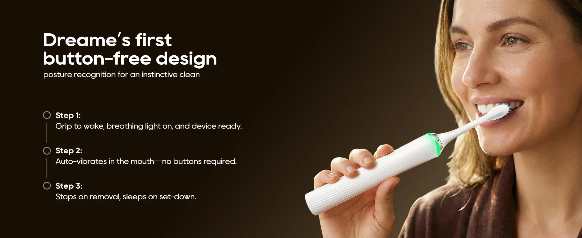 dreame's first button-free design