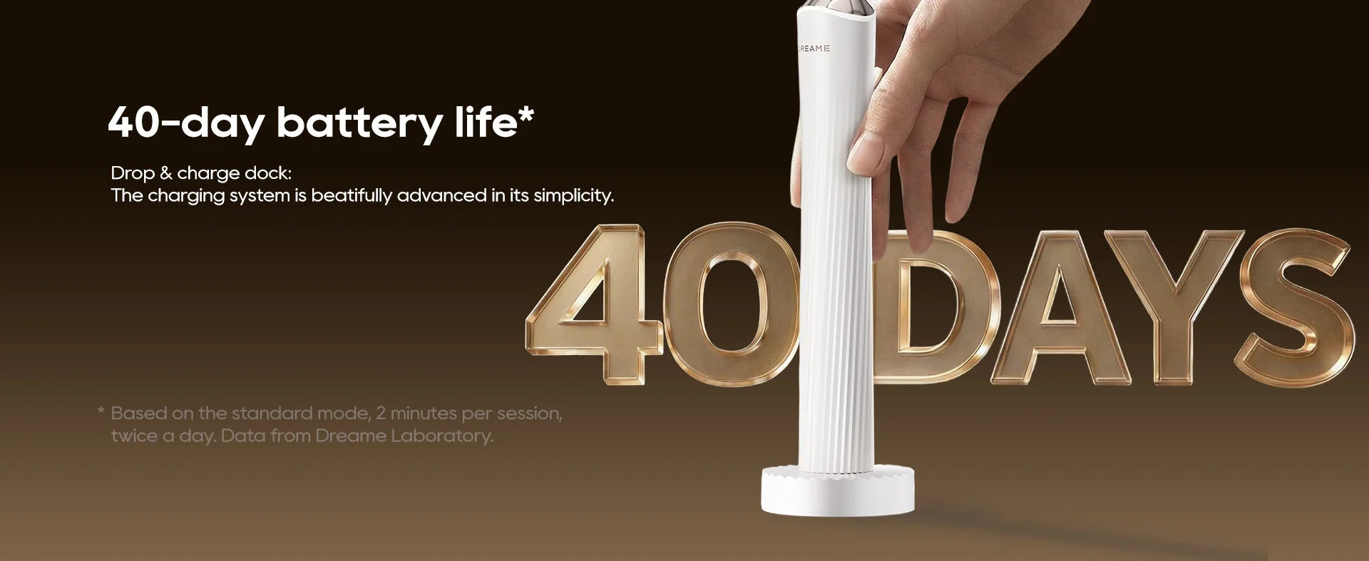 40-day battery life