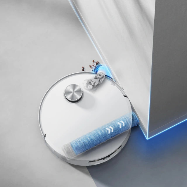 Roller &amp; Side Brush Auto-Extend for Edge Cleaning
