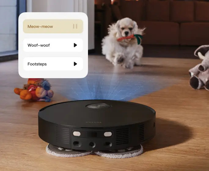 Pet Voice Interaction
Using playful sounds and voice interactions, this unique feature captures your pet's attention, creating delightful, engaging and enjoyable experiences.