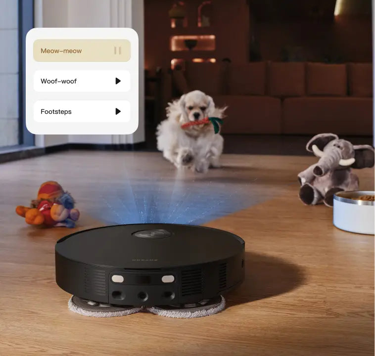 Pet Voice Interaction
Using playful sounds and voice interactions, this unique feature captures your pet's attention, creating delightful, engaging and enjoyable experiences.