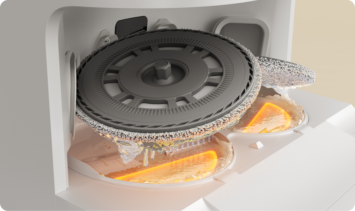 212°F (100°C) ThermoHub Self-Cleaning Mop System