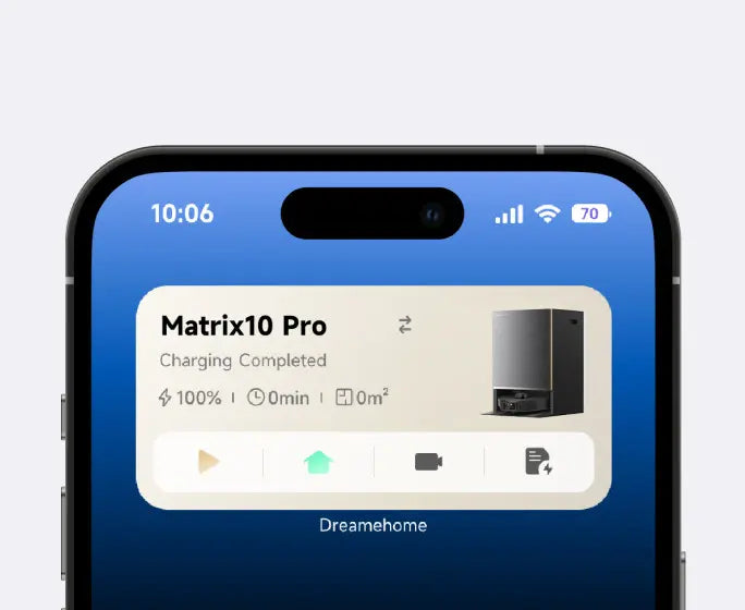 Quick Schedules from Your Wrist
Raise your wrist, take control. Start, stop, or schedule cleans right from your Apple Watch—no phone fumbling needed.