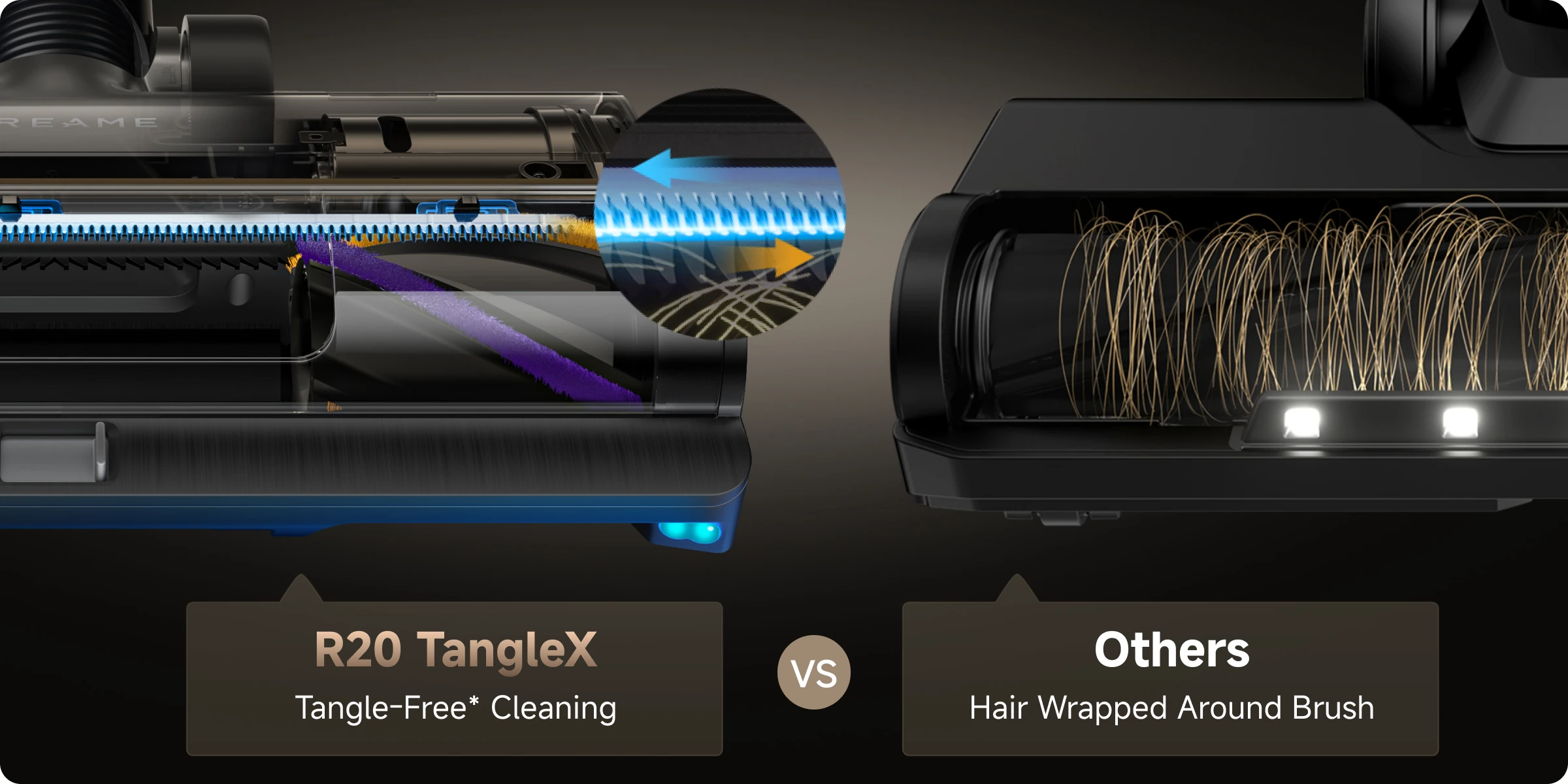 TangleCut™ Tech for Tangle-Free* Clean