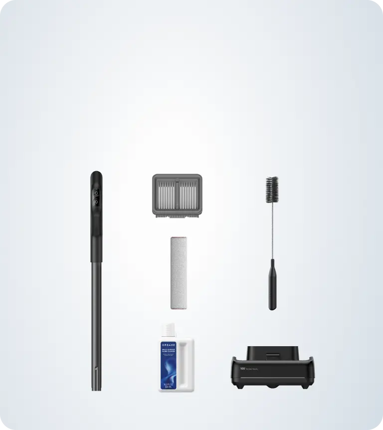 Genuine brush rolls, filters, and cleaning solutions
