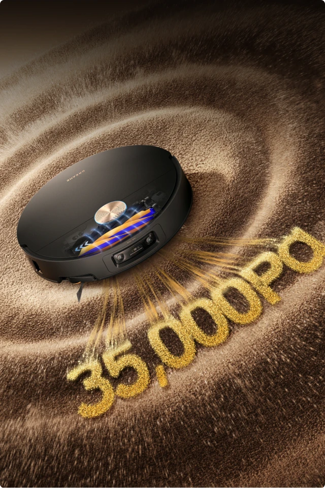 35,000Pa Vormax™ Suction