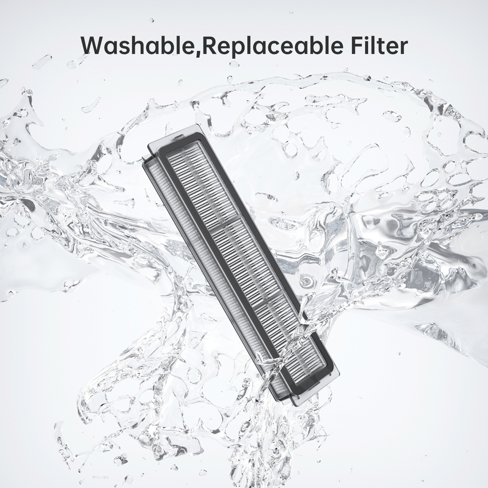 Washable replacement filter for Dreame L10s Ultra robot vacuum.