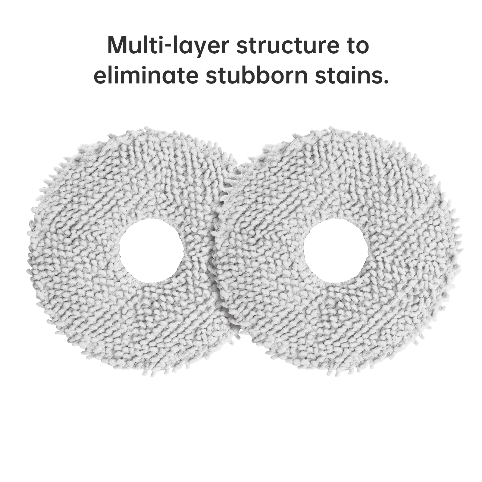 Multi-layer mop pads for Dreame L10s Ultra, designed to remove stubborn stains.