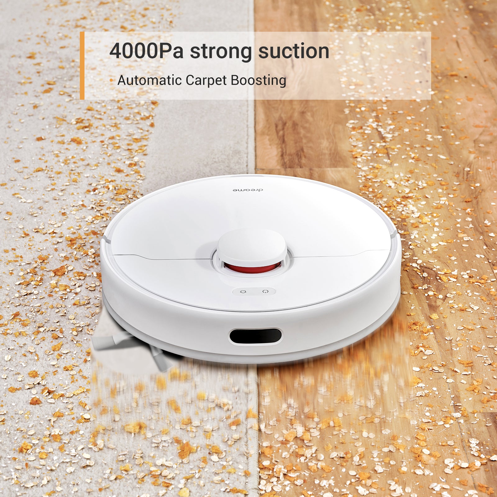 Dreametech D10 Plus Robot aspirador y trapeador con base autovaciante para  45 días de limpieza, aspiradora robótica con succión de 4000 Pa y