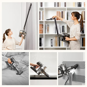 Dreame T30 Cordless Stick Vacuum with attachments for versatile cleaning on different surfaces.